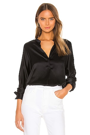 Band Collar Blouse Vince