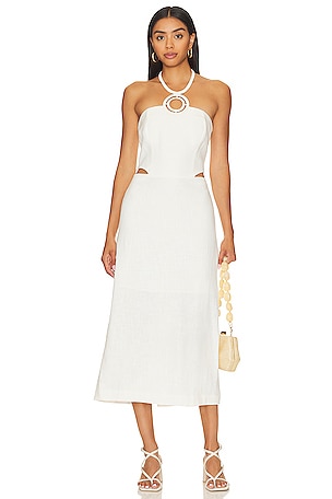 knee length dresses for ladies The Jane Dusty Pink Strapless Column Midi Dress S