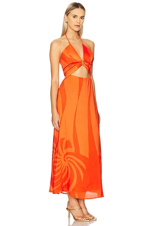 Vix Swimwear Aurea Long Dress in Orange