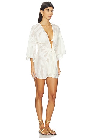 Vix Swimwear Perola Short Cover Up in White