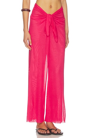 Vix Swimwear Pareo Pants in Red. Size S. Also