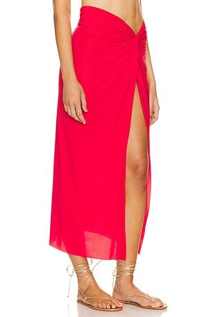 Vix Swimwear Karen Maxi Skirt in Red