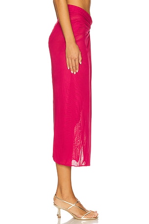 Vix Swimwear Karen Midi Skirt in Pink