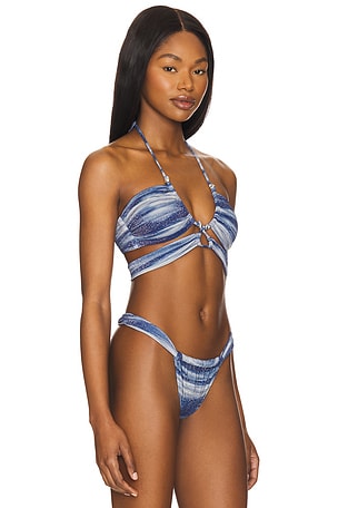 Vix Swimwear Gi Bikini Top in Blue