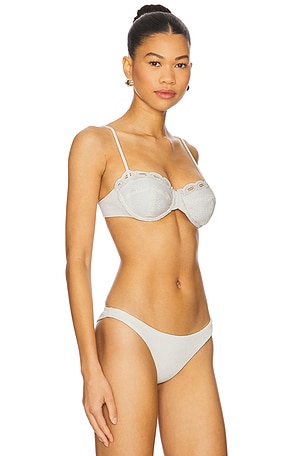 Vix Swimwear Naya Nissi Bikini Top in White