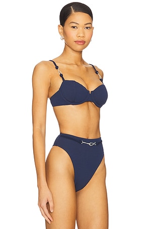 Vix Swimwear Alba Nissi Bikini Top in Navy