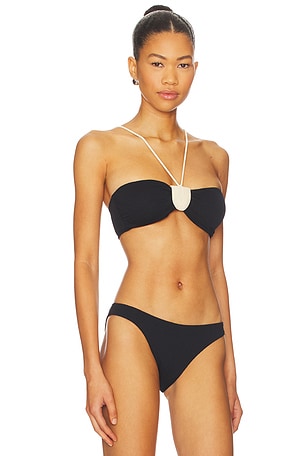 Vix Swimwear Yara Bandeau Bikini Top in Black