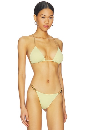 Vix Swimwear Nancy T Back Tri Top in Olive