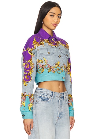 Versace Jeans Couture 5 Pocket Jacket in Blue,Purple