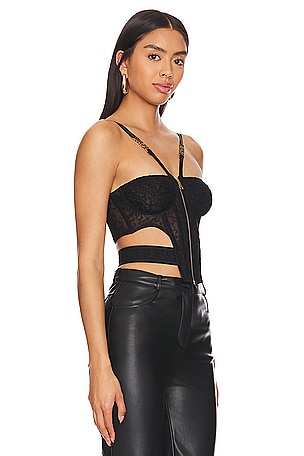 Versace Jeans Couture Bustier Top in Black