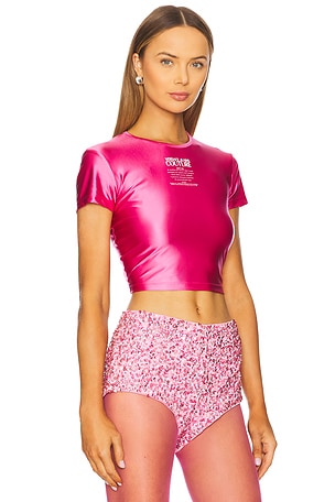Versace Jeans Couture Tshirt in Fuchsia
