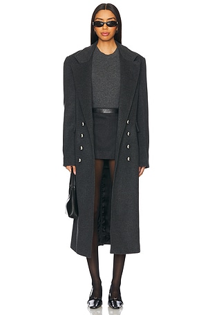 Double Breasted Long Wool Coat Vaillant