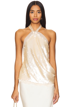 Sequin Halter Top Vaillant