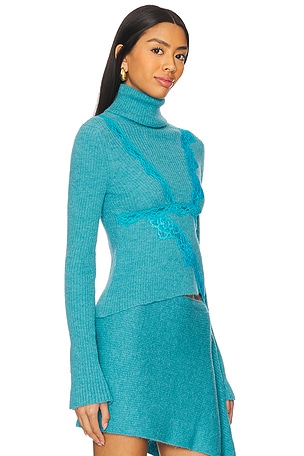 Vaillant Signature Turtleneck in Teal