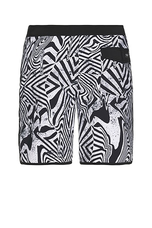 Volcom Infuse Scallop Swim Trunks in Black