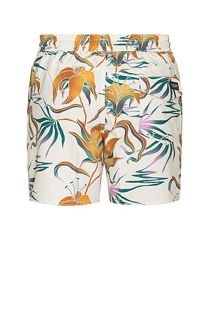 Volcom Lido Printed Swim Trunks in White. Size XL/1X. Also