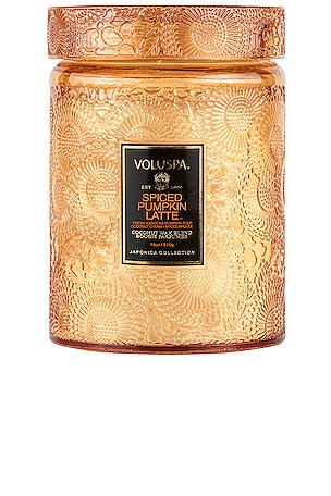 Spiced Pumpkin Latte Large Glass Jar Candle Voluspa