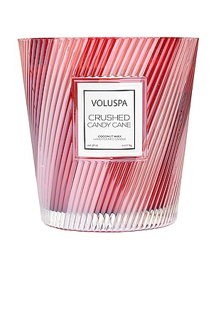 Crushed Candy Cane 3 Wick Hearth Candle Voluspa