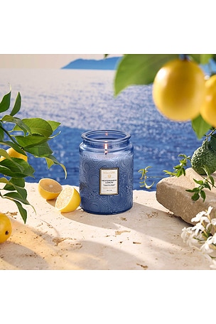Voluspa Mediterranean Lemon Large Jar Candle in Beauty: NA