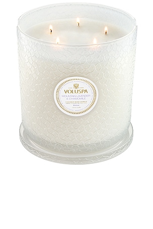 Voluspa Mountain Lavender & Chamomile 5 Wick Hearth Candle.