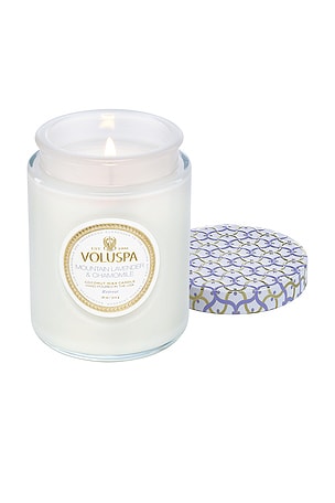 Voluspa Mountain Lavender & Chamomile Large Jar Candle in Beauty: NA