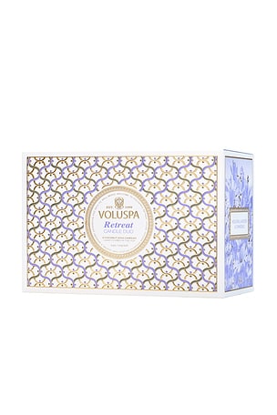 Voluspa Maison Retreat Classic Candle Duo Set in Beauty: NA