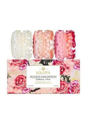 Roses Macaron Trio Voluspa