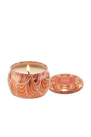 Voluspa Spiced Pumpkin Latte Mini Tin Candle in Beauty: NA