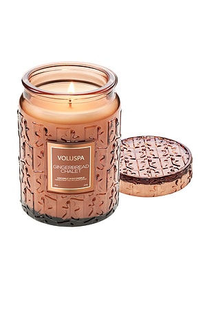Voluspa Gingerbread Chalet Large Jar Candle in Beauty: NA