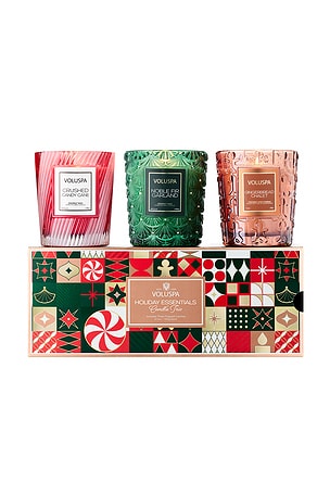 Holiday 6.5oz Classic Candle Gift Set Voluspa
