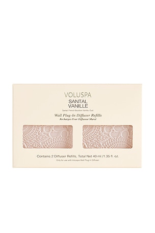 Santal Vanille Wall Plugin Twin Refill Pack Voluspa