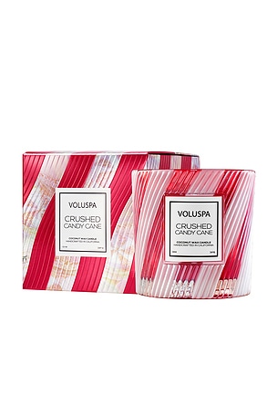 Crushed Candy Cane 12oz Classic Candle Voluspa
