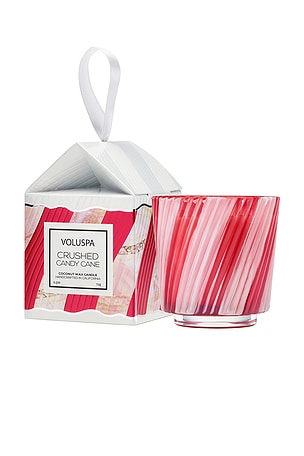 Crushed Candy Cane 2.5oz Boxed Pedestal Ornament Voluspa
