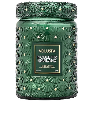 Noble Fir Garland Large Jar candle Voluspa