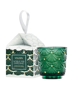 Noble Fir Garland 2.5oz Boxed Pedestal Ornament Voluspa