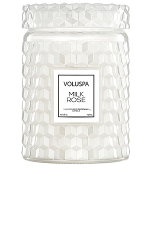 Milk Rose Large Jar Candle Voluspa