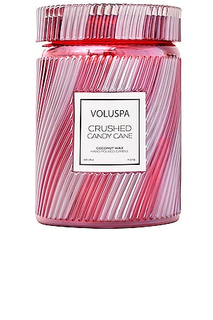 CRUSHED CANDY CANE LARGE JAR ラージジャーキャンドル Voluspa