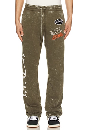 Stacked Flare Leg Joggers Von Dutch