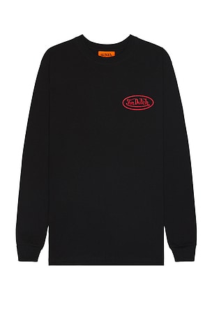 Von Dutch Snake Graphic Long Sleeve Tee in Black