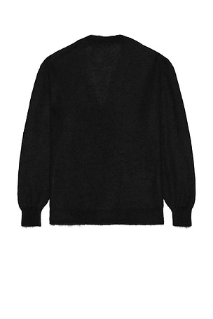 vowels Mohair Cardigan in Black