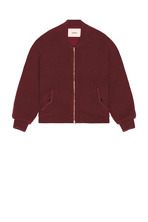 Knitted Bomber Jacket vowels