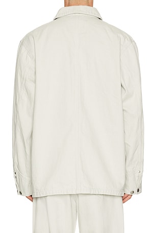 vowels Chore Jacket in Ivory
