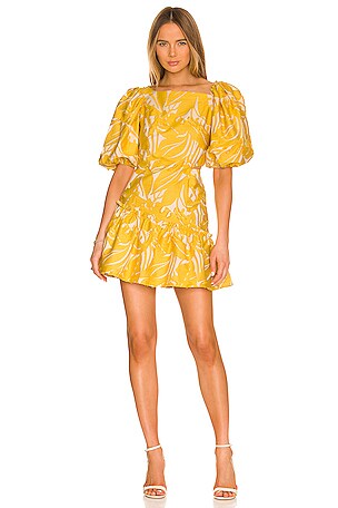 For Love & factory Lemons Luella Jacquard Mini Dress NEW