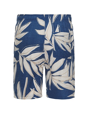 Vintage Summer Denim Towel Terry Short in Denim-Dark