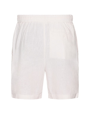 Vintage Summer Linen Shorts in Cream