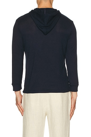 Ventage Summer SWEAT À CAPUCHE BOUCLE JERSEY en Marine