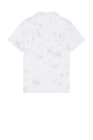 Vintage Summer Premium Camp Shirt in White. Size S. Also