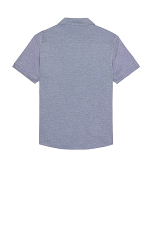 Vintage Summer Performance Pique Shirt in Blue