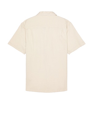 Vintage Summer Performance Seersucker Shirt in Tan. Size XXL/2X. Also