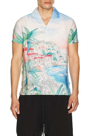 Textured Camp Shirt Vintage Summer